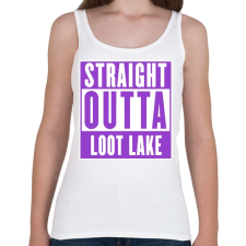 PRINTFASHION Fortnite - LOOT LAKE - Női atléta - Fehér női trikó