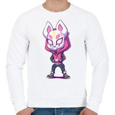 PRINTFASHION Fortnite LOVE - Férfi pulóver - Fehér