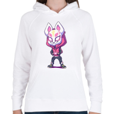 PRINTFASHION Fortnite LOVE - Női kapucnis pulóver - Fehér női pulóver, kardigán