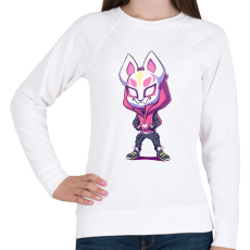 PRINTFASHION Fortnite LOVE - Női pulóver - Fehér