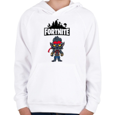 PRINTFASHION Fortnite Max Dire - Gyerek kapucnis pulóver - Fehér gyerek pulóver, kardigán