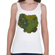 PRINTFASHION Fortnite MiniMap - Női atléta - Fehér női trikó