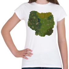 PRINTFASHION Fortnite MiniMap - Női póló - Fehér női póló