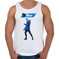PRINTFASHION Fortnite Ninja - Férfi atléta - Fehér atléta, trikó
