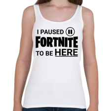 PRINTFASHION Fortnite - Női atléta - Fehér női trikó