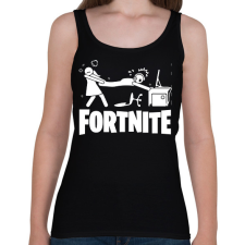 PRINTFASHION Fortnite - Női atléta - Fekete női trikó