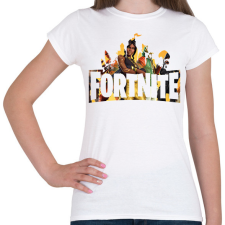 PRINTFASHION Fortnite - Női póló - Fehér női póló