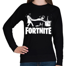 PRINTFASHION Fortnite - Női pulóver - Fekete női pulóver, kardigán