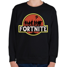 PRINTFASHION Fortnite Park - Gyerek pulóver - Fekete