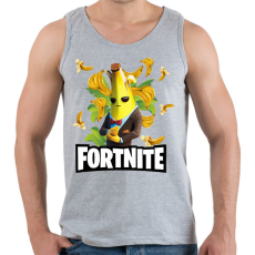 PRINTFASHION Fortnite Peely - Férfi atléta - Sport szürke
