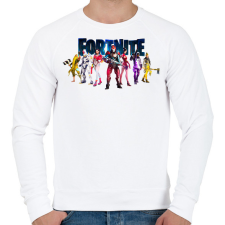 PRINTFASHION Fortnite poster 7  - Férfi pulóver - Fehér férfi pulóver, kardigán