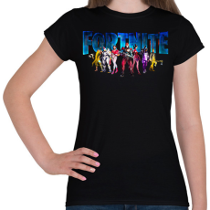 PRINTFASHION Fortnite poster 8  - Női póló - Fekete