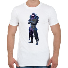 PRINTFASHION Fortnite - Raven Full - Férfi póló - Fehér