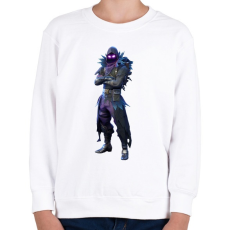 PRINTFASHION Fortnite - Raven Full - Gyerek pulóver - Fehér