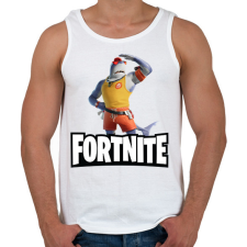 PRINTFASHION Fortnite Safety First Steve - Férfi atléta - Fehér atléta, trikó