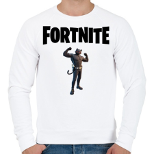 PRINTFASHION Fortnite Shadow Meowscles - Férfi pulóver - Fehér férfi pulóver, kardigán