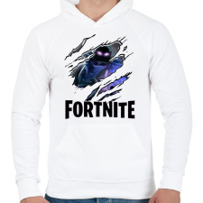 PRINTFASHION Fortnite skin - Férfi kapucnis pulóver - Fehér férfi pulóver, kardigán