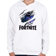 PRINTFASHION Fortnite skin - Gyerek kapucnis pulóver - Fehér