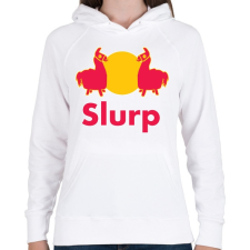 PRINTFASHION FORTNITE - Slurp - Női kapucnis pulóver - Fehér női pulóver, kardigán