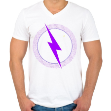 PRINTFASHION FORTNITE - STORM RUN! - Férfi V-nyakú póló - Fehér férfi póló
