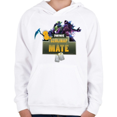 PRINTFASHION Fortnite Születésnap - Gyerek kapucnis pulóver - Fehér