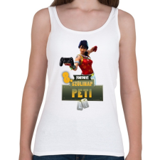 PRINTFASHION Fortnite születésnap - Női atléta - Fehér női trikó