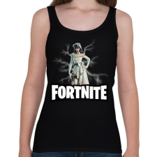 PRINTFASHION Fortnite The Widow - Női atléta - Fekete női trikó