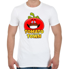 PRINTFASHION Fortnite - TOMATO TOWN - Férfi póló - Fehér férfi póló