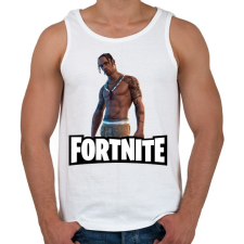 PRINTFASHION Fortnite- Travis Scott - Férfi atléta - Fehér atléta, trikó