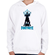 PRINTFASHION Fortnite: Ultima Knight - Gyerek kapucnis pulóver - Fehér gyerek pulóver, kardigán