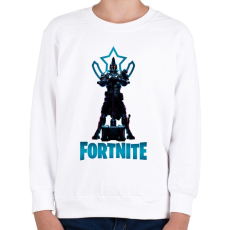 PRINTFASHION Fortnite: Ultima Knight - Gyerek pulóver - Fehér
