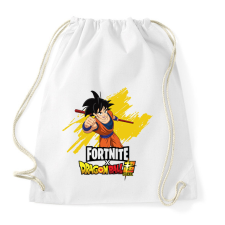 PRINTFASHION Fortnite x DragonBall super - Sportzsák, Tornazsák - Fehér tornazsák