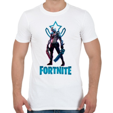 PRINTFASHION Fortnite: X-Lord - Férfi póló - Fehér férfi póló