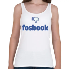 PRINTFASHION fosbook - Női atléta - Fehér női trikó