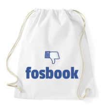 PRINTFASHION fosbook - Sportzsák, Tornazsák - Fehér tornazsák