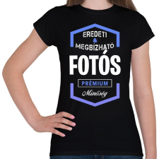 PRINTFASHION Fotós prémium minőség - Női póló - Fekete női póló