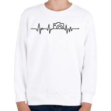 PRINTFASHION Fotózás ekg - Gyerek pulóver - Fehér gyerek pulóver, kardigán