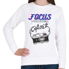 PRINTFASHION Fotózz! - Női pulóver - Fehér női pulóver, kardigán