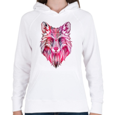 PRINTFASHION fox - Női kapucnis pulóver - Fehér női pulóver, kardigán