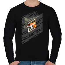 PRINTFASHION Fox Special - Férfi pulóver - Fekete férfi pulóver, kardigán