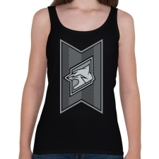 PRINTFASHION Fox Stripes - Női atléta - Fekete női trikó