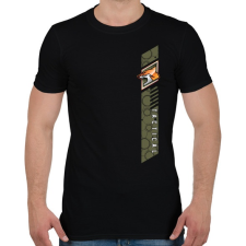 PRINTFASHION Fox Tactical - Férfi póló - Fekete férfi póló