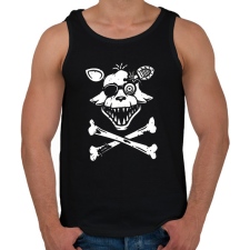 PRINTFASHION Foxy logó 2 - Férfi atléta - Fekete atléta, trikó