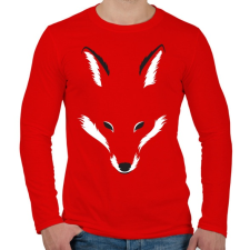 PRINTFASHION Foxy shape - Férfi hosszú ujjú póló - Piros férfi póló