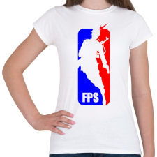 PRINTFASHION FPS-NBA - Női póló - Fehér női póló