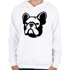 PRINTFASHION Franchie - Gyerek kapucnis pulóver - Fehér