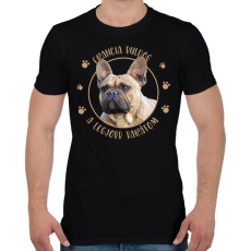 PRINTFASHION Francia buldog - Legjobb barát - Férfi póló - Fekete