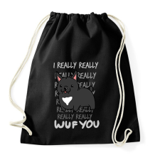 PRINTFASHION Francia bulldog fekete - Sportzsák, Tornazsák - Fekete tornazsák