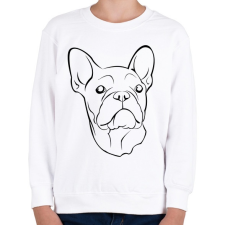 PRINTFASHION Francia bulldog - Gyerek pulóver - Fehér gyerek pulóver, kardigán