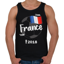 PRINTFASHION Franciaország - Férfi atléta - Fekete atléta, trikó